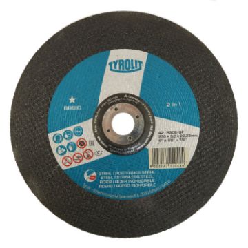 Show details for Tyrolit DC Cutting Disc Metal 230mm x 3.0mm (9") - 222044 Picture of Tyrolit DC Cutting Disc Metal 230mm x 3.0mm (9") - 222044
