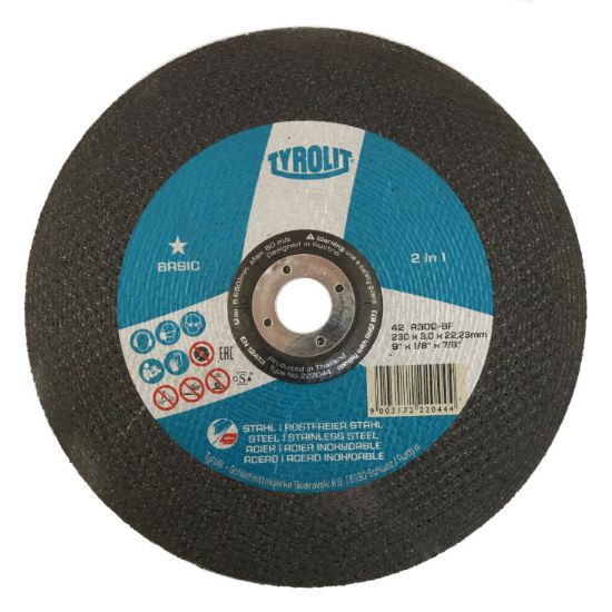 Picture of Tyrolit DC Cutting Disc Metal 230mm x 3.0mm (9") - 222044