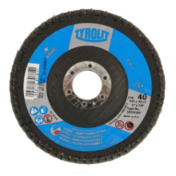 Show details for Tyrolit Flap Disc 125mm x 40 grit Picture of Tyrolit Flap Disc 125mm x 40 grit