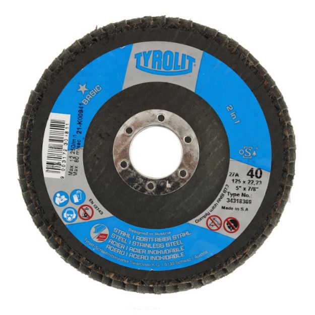 Picture of Tyrolit Flap Disc 125mm x 40 grit