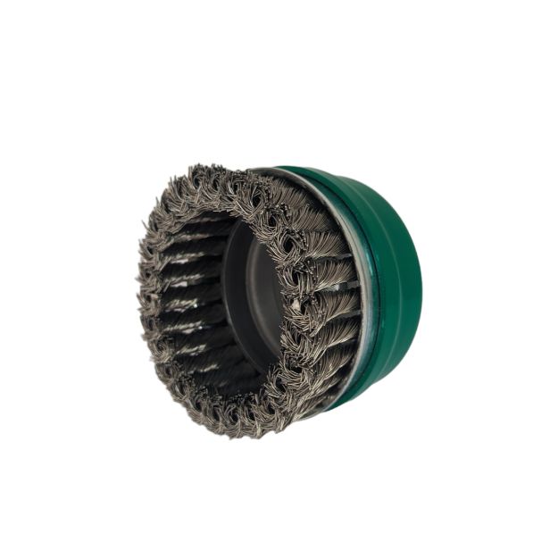 LESSMANN Stainless Steel Knot Cup Brush D100mm (M14) - 486.817