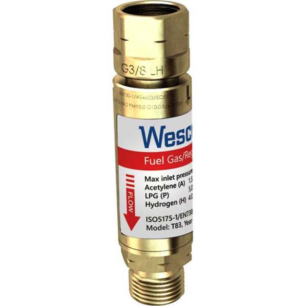 Fuel Gas Disposable Flashback Arrestor In-Line 