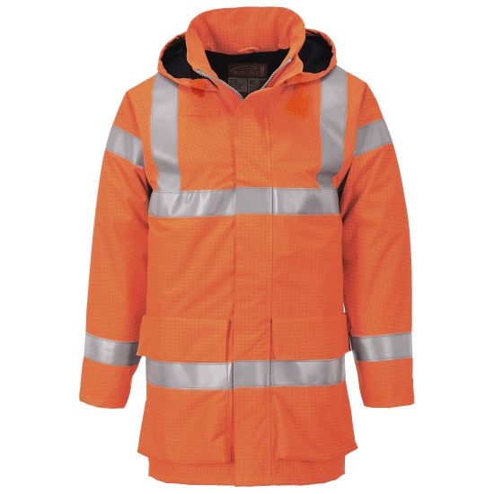 Portwest Bizflame Rain Hi-Vis Multi Lite Jacket (Orange) - S774