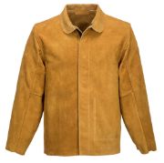  Leather Welding Jacket (Tan) - SW34